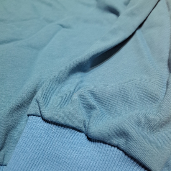 Teal Satin lined hoodie - Picture 4 of 5